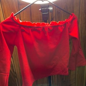 Fashion nova red crop